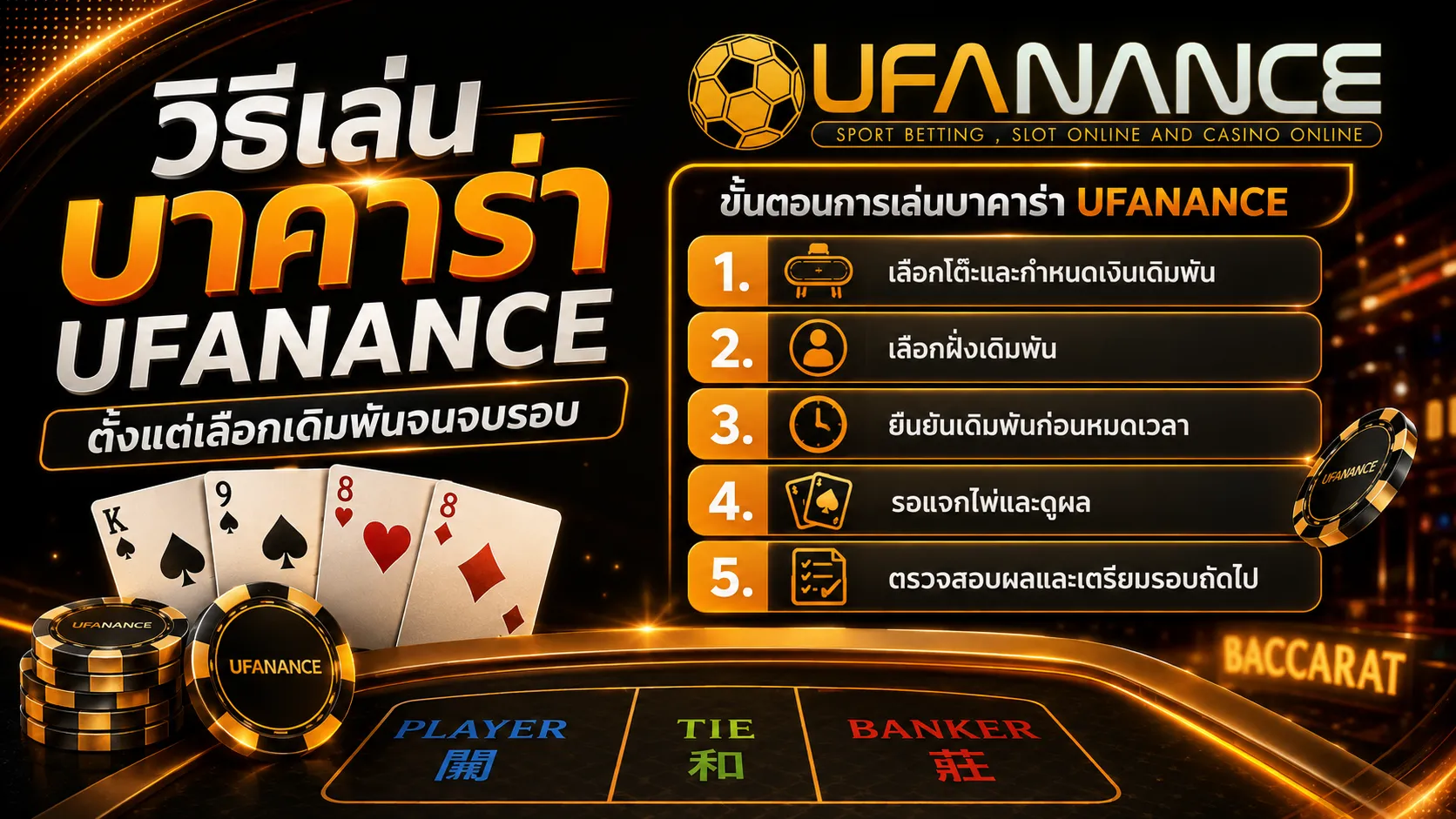 วิธีเล่นบาคาร่า